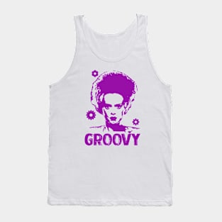 BRIDE OF FRANKENSTEIN - Groovy tie dye Tank Top